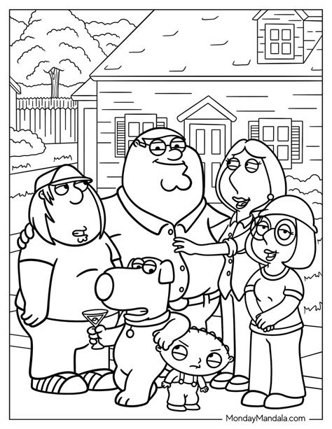 Family Guy Coloring Pages (Free PDF Printables)